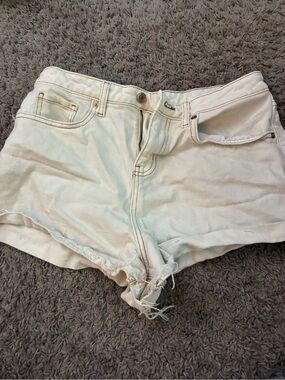 wild fable White Distressed Denim Cutoff Shorts